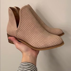Light Pink Slit Booties